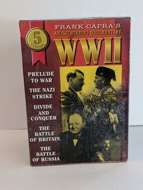 Frank Capra 5 VHS Tape Series World War II Documentary Award Winning 1997 Sealed